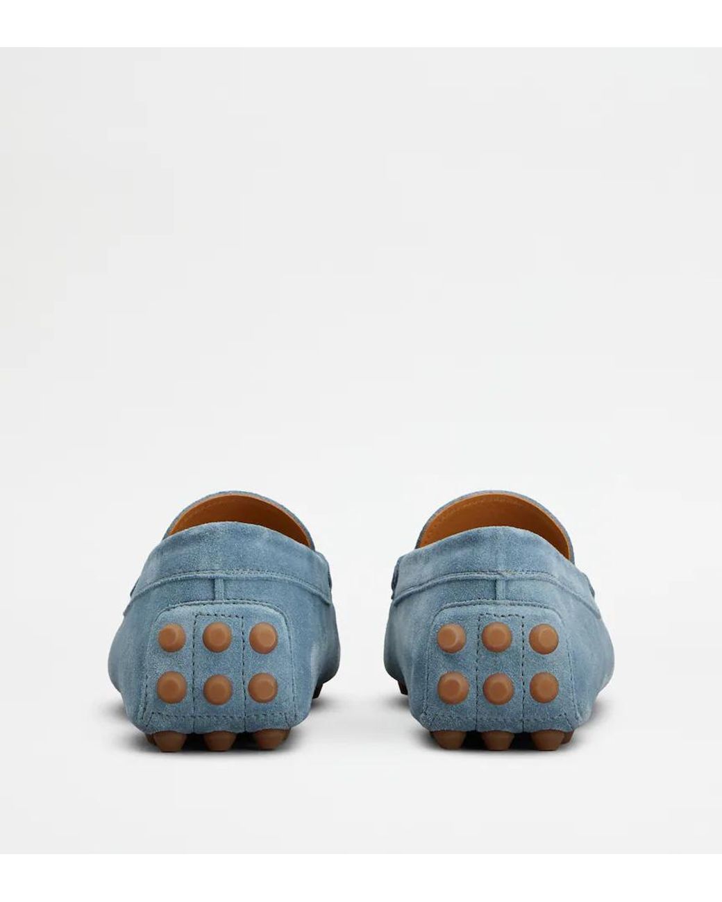 Tod's Blue Gommino Bubble Penny-Strap Loafers for men