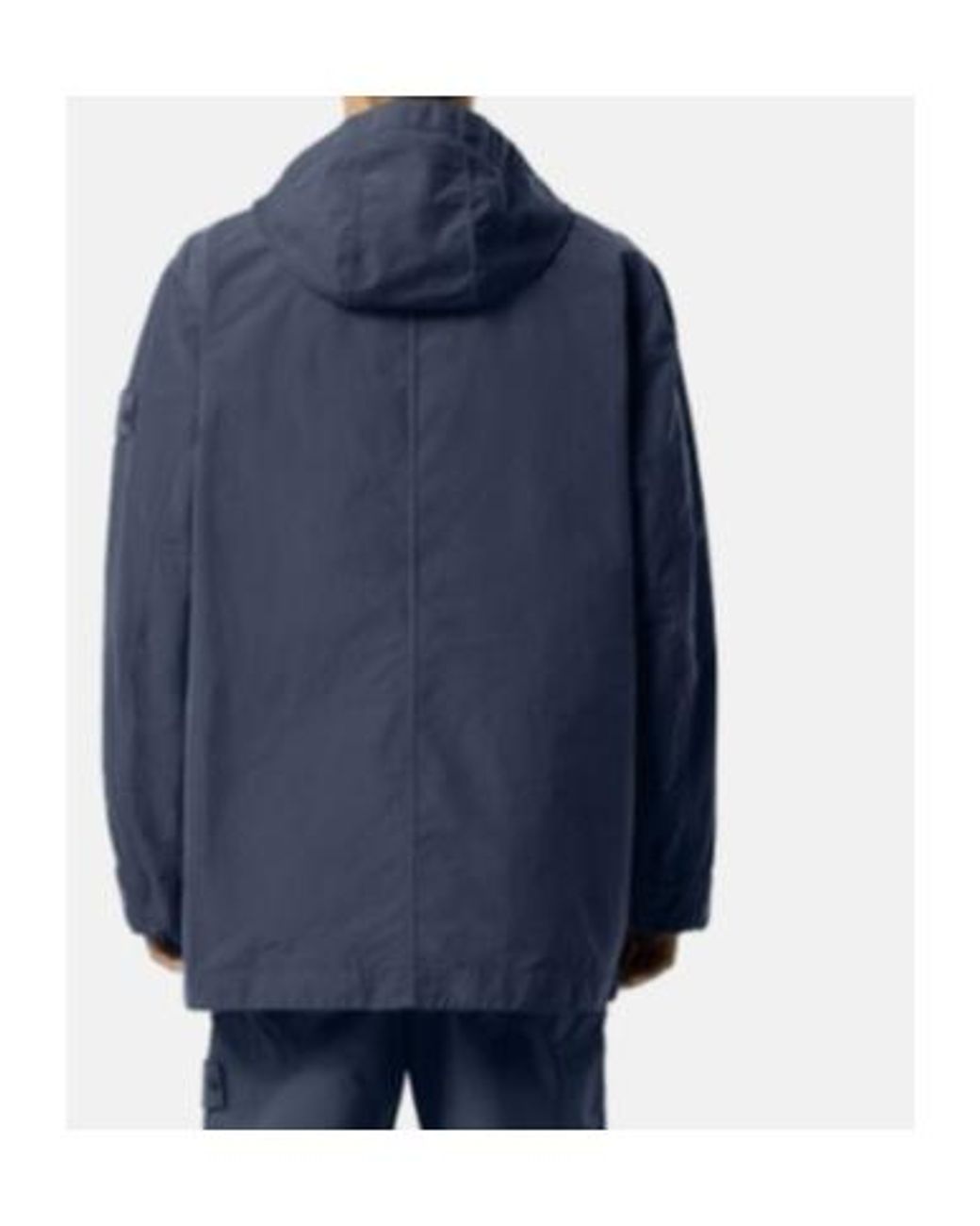 Stone Island Blue Long-Sleeve Hooded Jacket for men