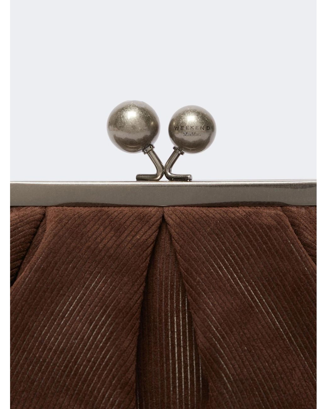 Weekend by Maxmara Brown Pasticcino Leather Clutch Bag