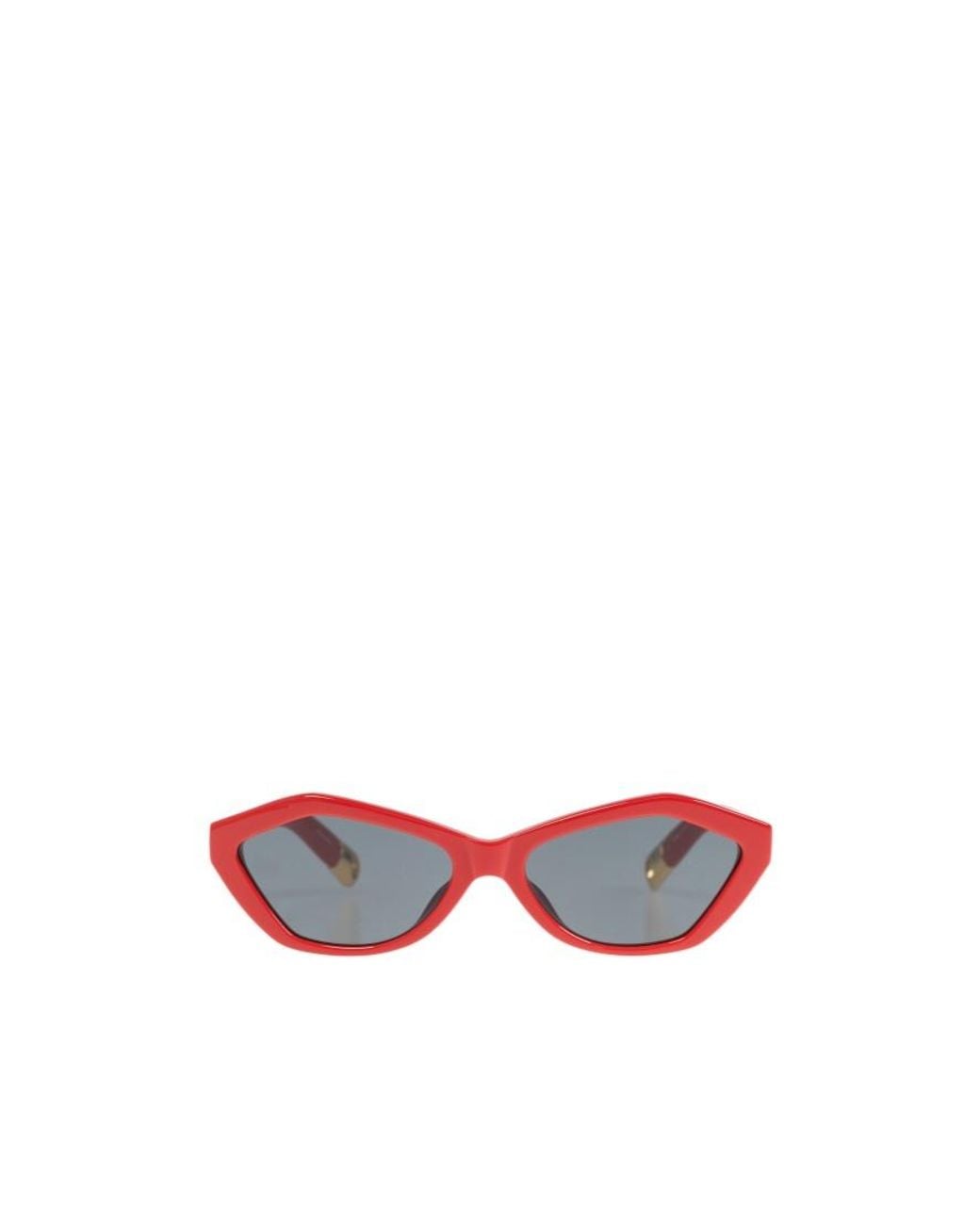 Jacquemus White Logo Sunglasses