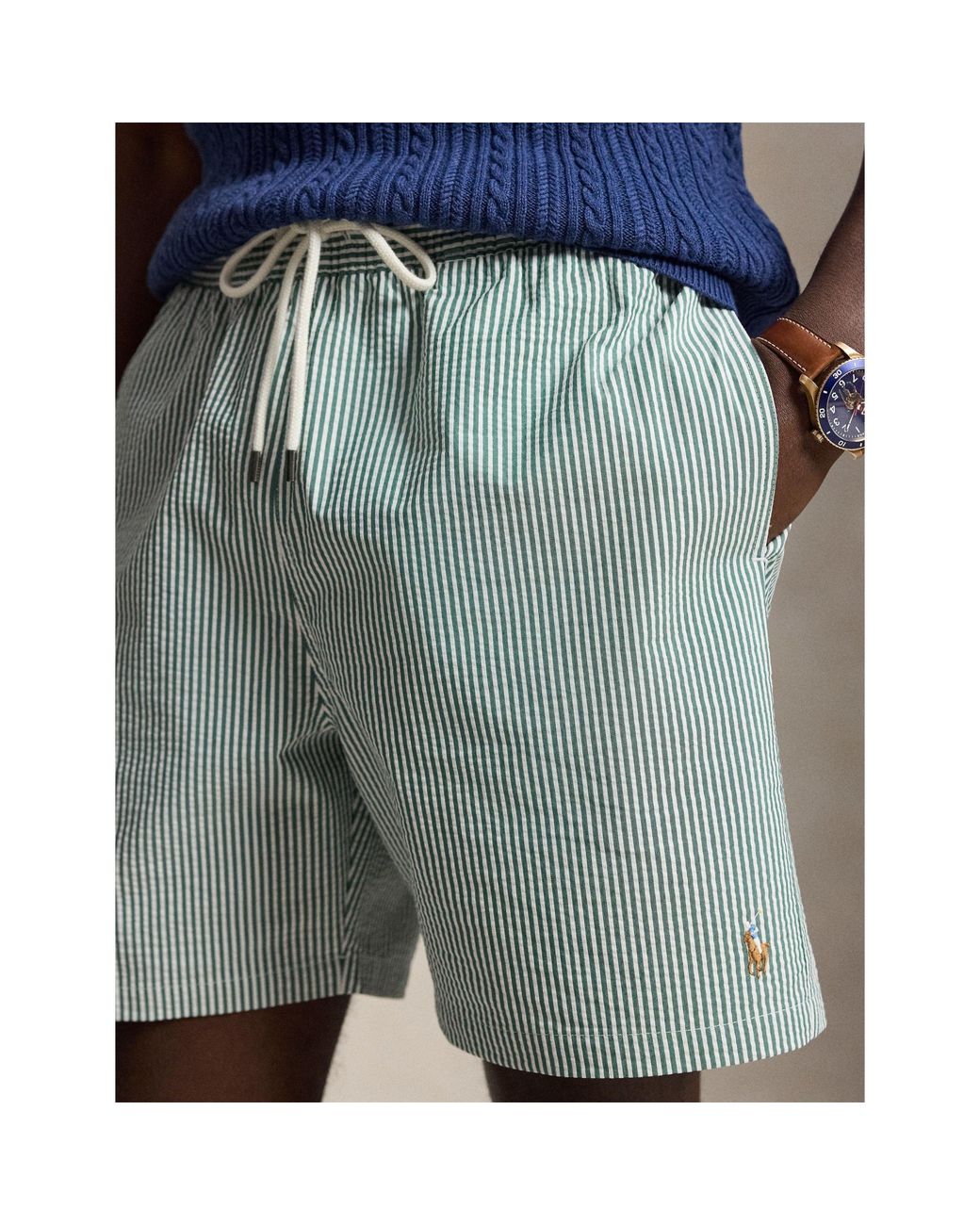 Polo Ralph Lauren Green Quick-Drying Swimming Trunks for men