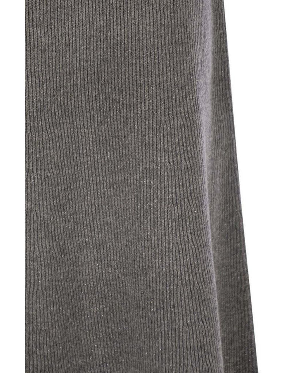 Fabiana Filippi Gray Flared Skirt