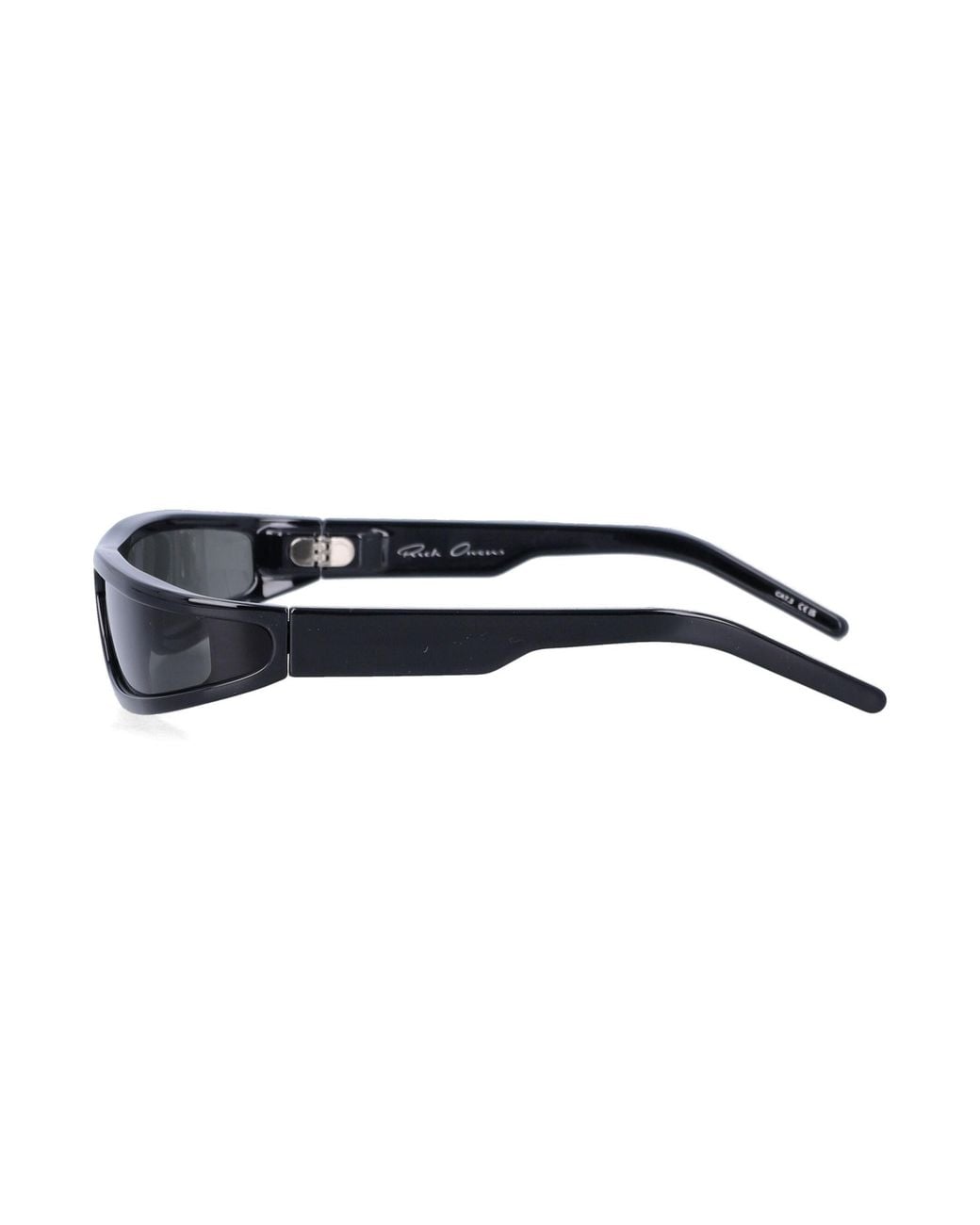 Rick Owens White Rectangular Frame Sunglasses for men