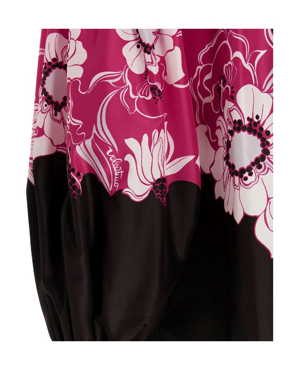 Valentino Pink Multicolored Floral Print Blouse