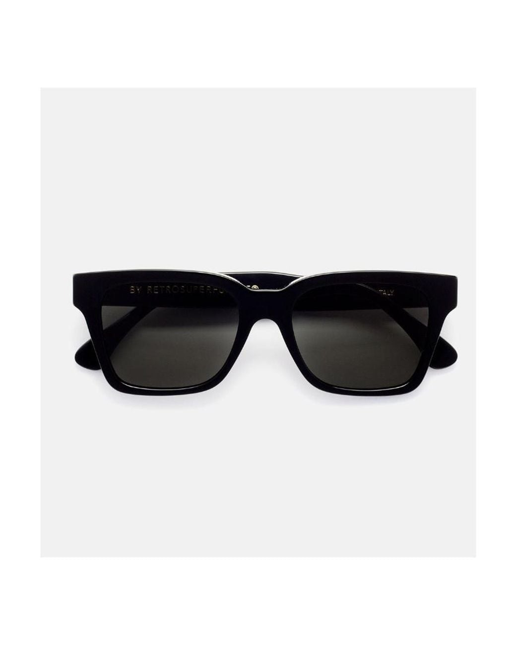 Retrosuperfuture Black America Rectangular Frame Sunglasses for men
