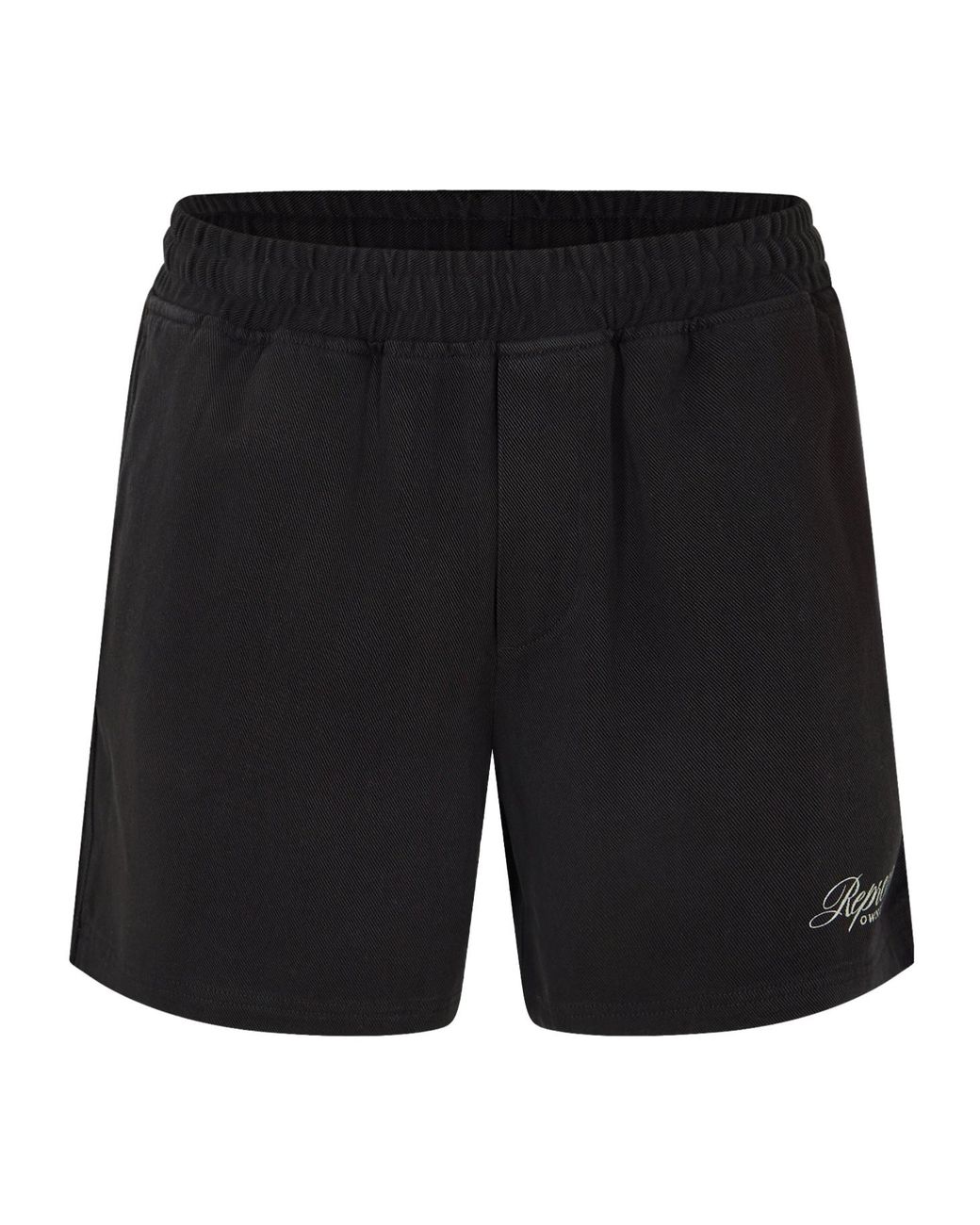 Represent Black Woven Tracksuit Shorts for men