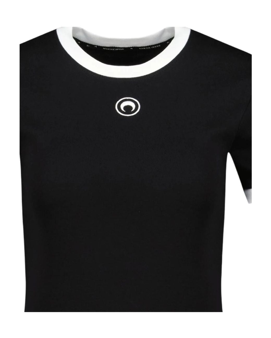 MARINE SERRE Black Moon Logo Jersey T-Shirt for men