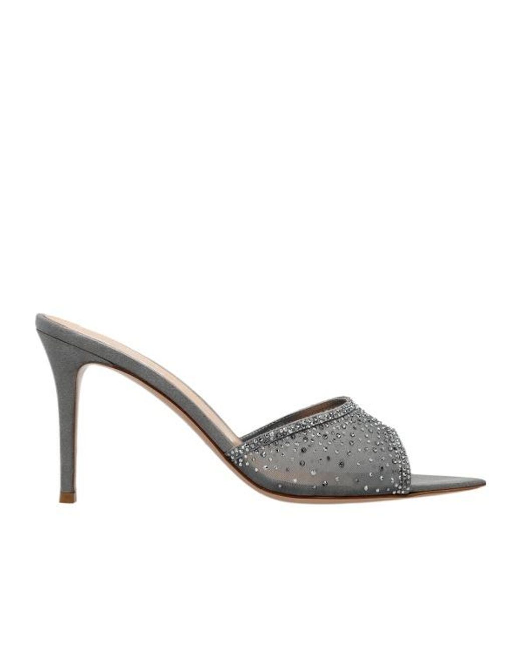 Gianvito Rossi White Rania Heeled Sandals