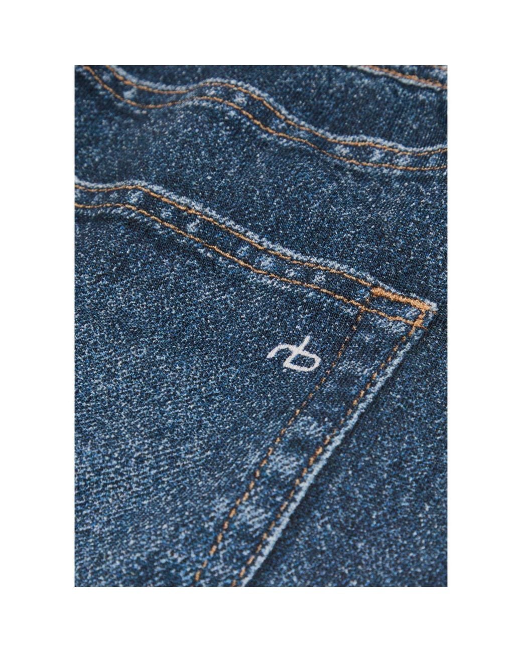 Rag & Bone Blue Loose Denim Pants