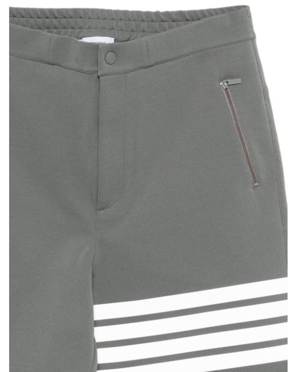 Thom Browne Gray Zipped Pocket Shorts for men