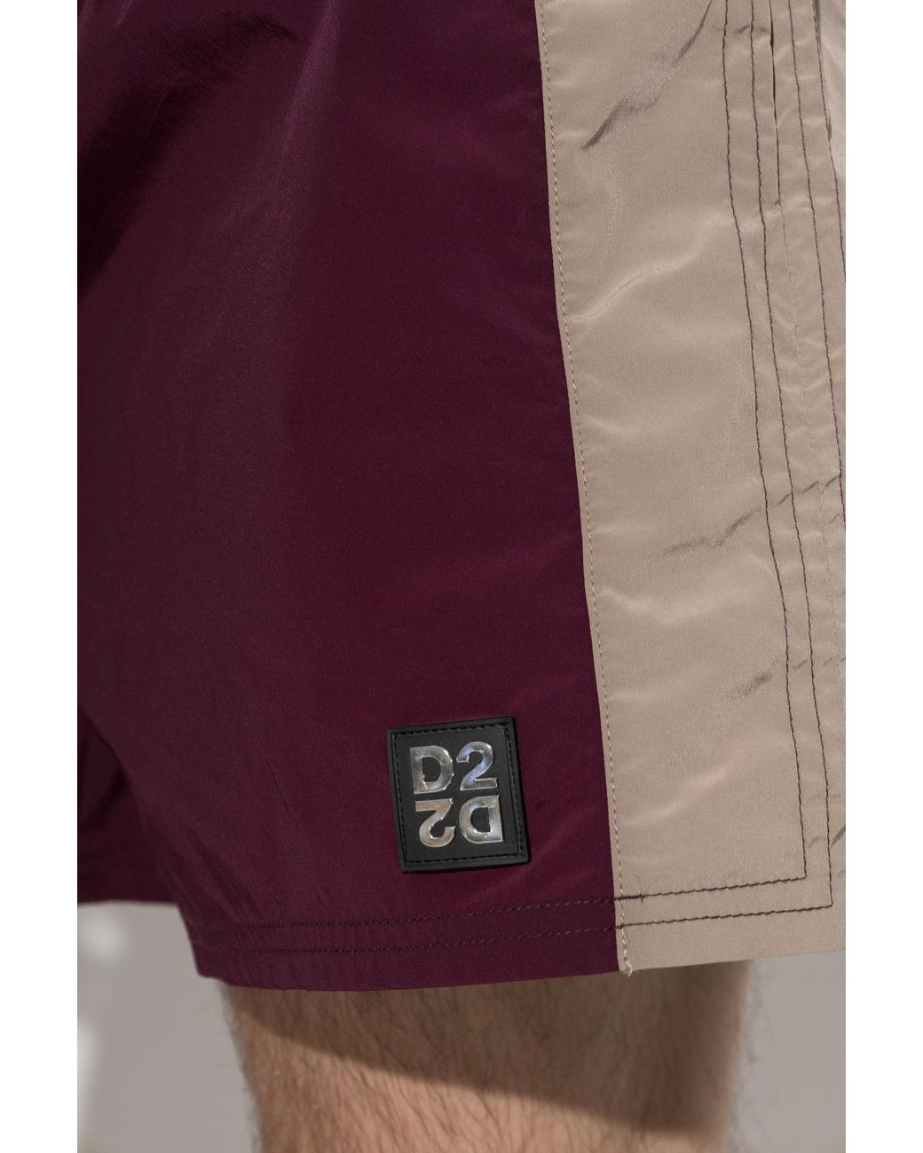 DSquared² Purple Drawstring Swim Trunks for men