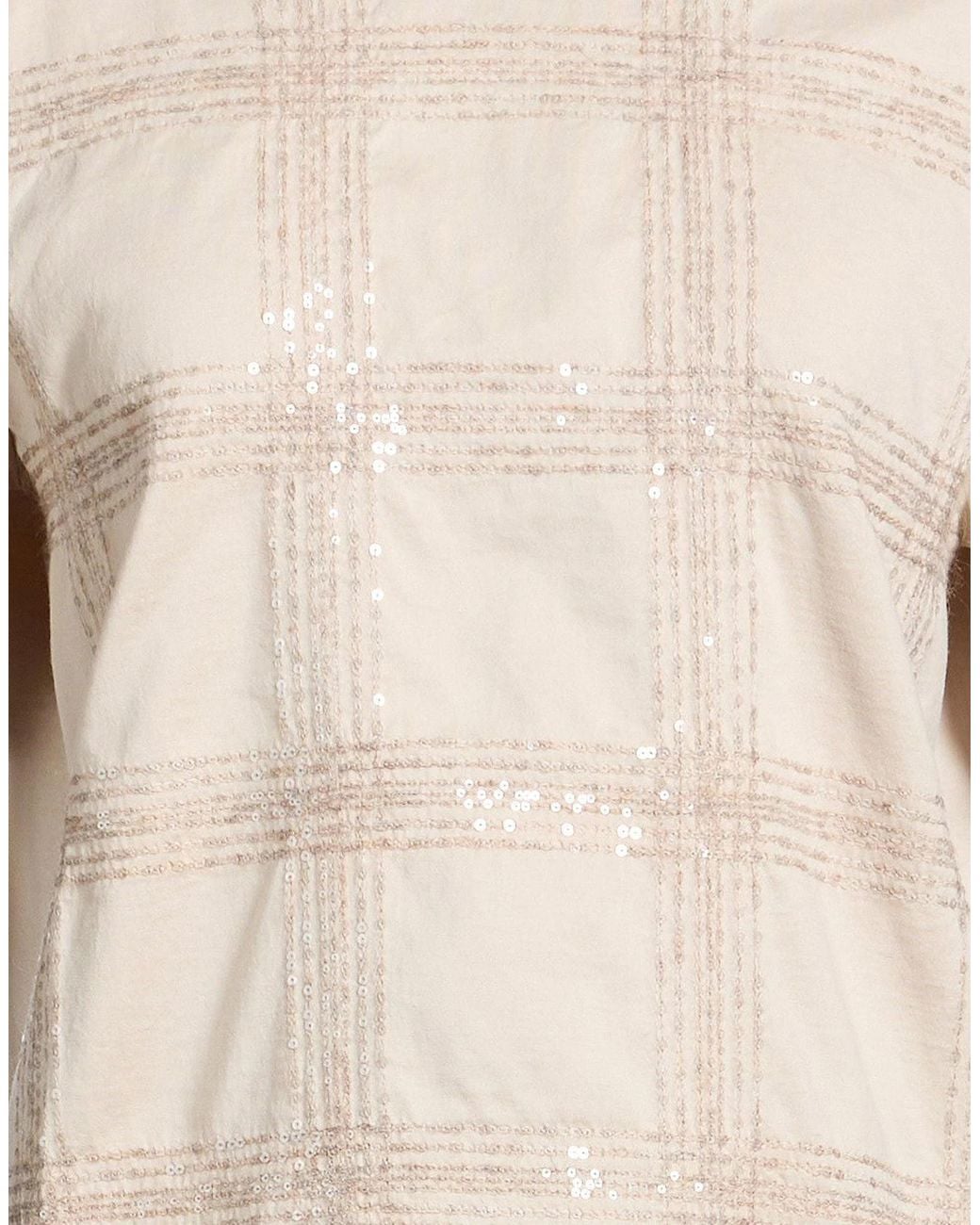 Brunello Cucinelli Natural Printed T-Shirt