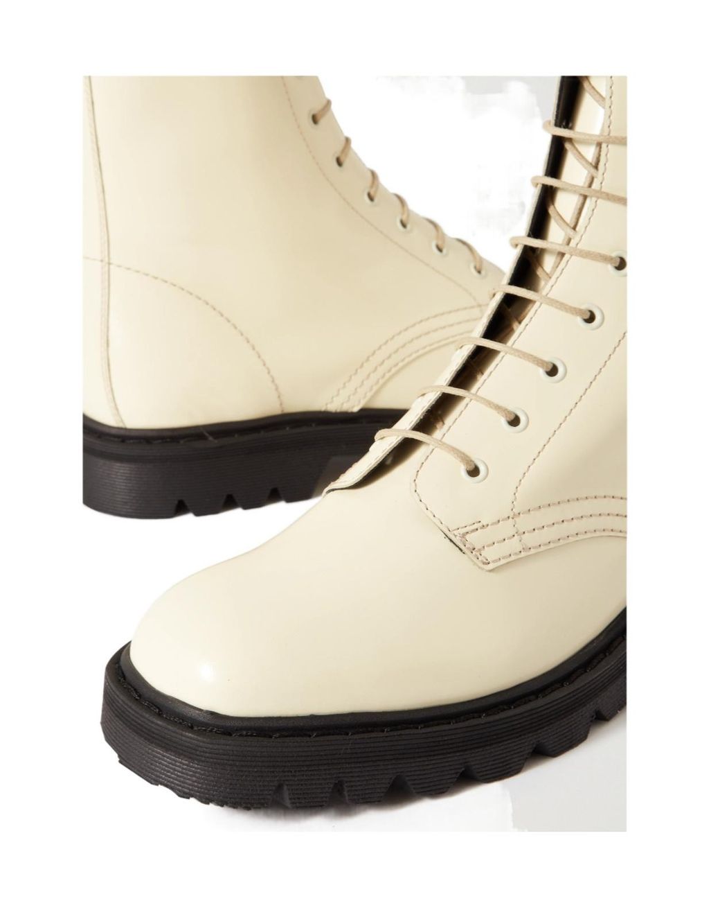 The Row Natural Ranger Lace-Up Leather Ankle Boots