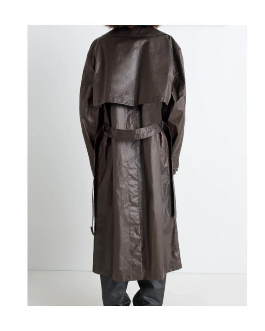 Lemaire Brown Belted Trench Coat