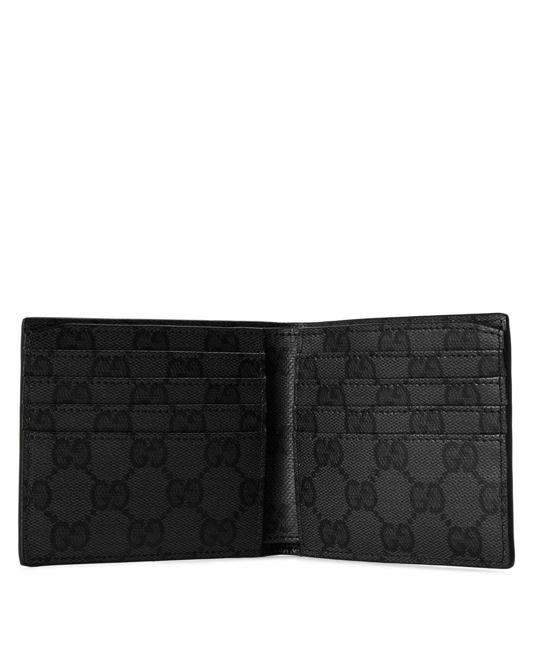 Gucci Black Bi-Fold Wallet Crafted for men