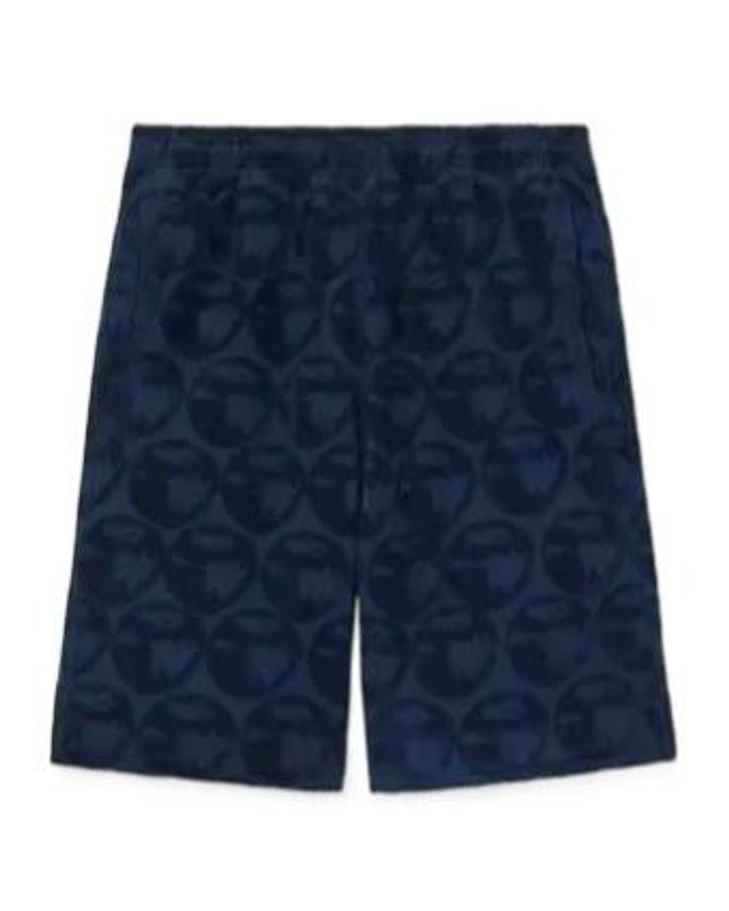 KENZO Blue Textured Pattern Shorts for men