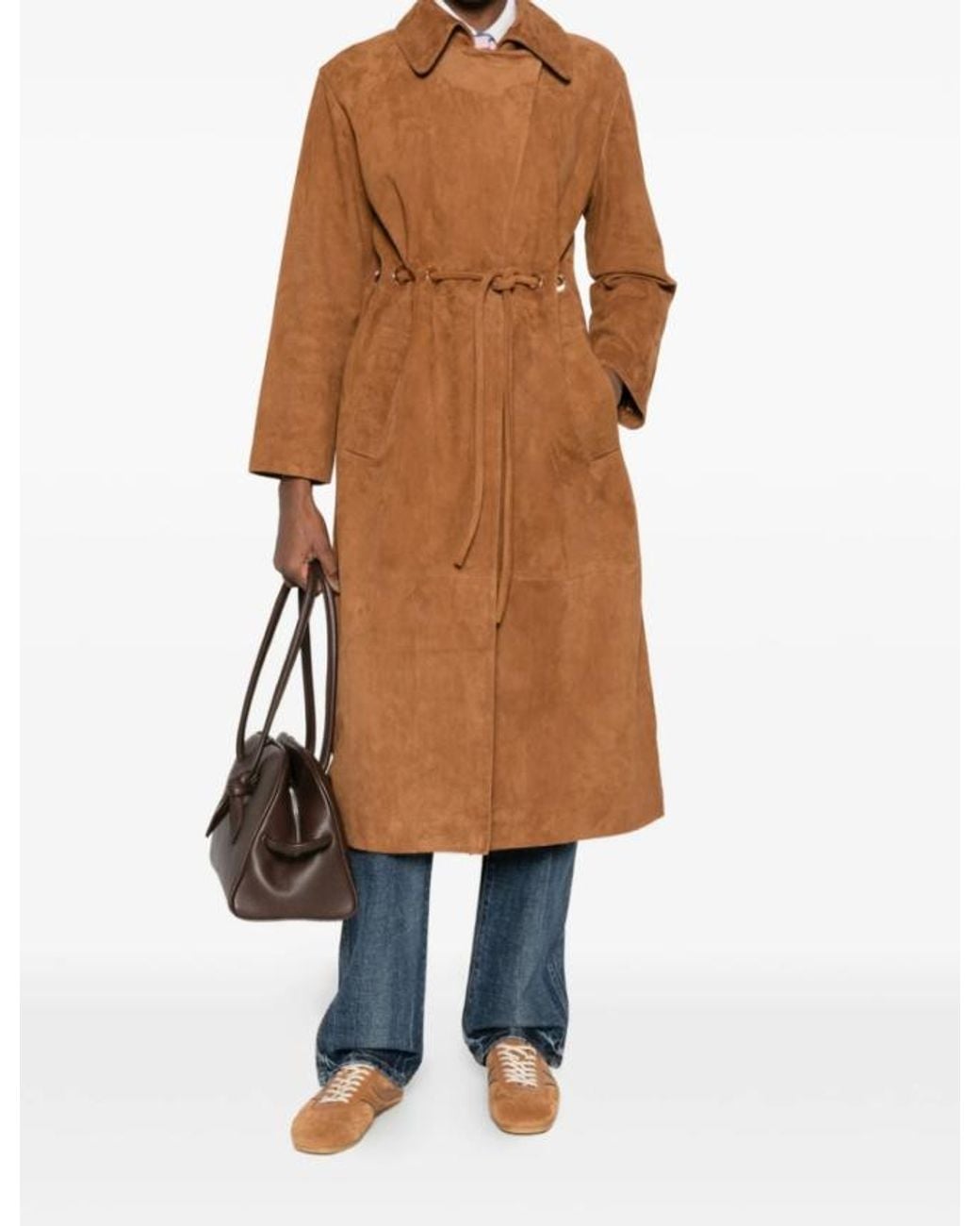 Ba&sh Brown Collared Coat