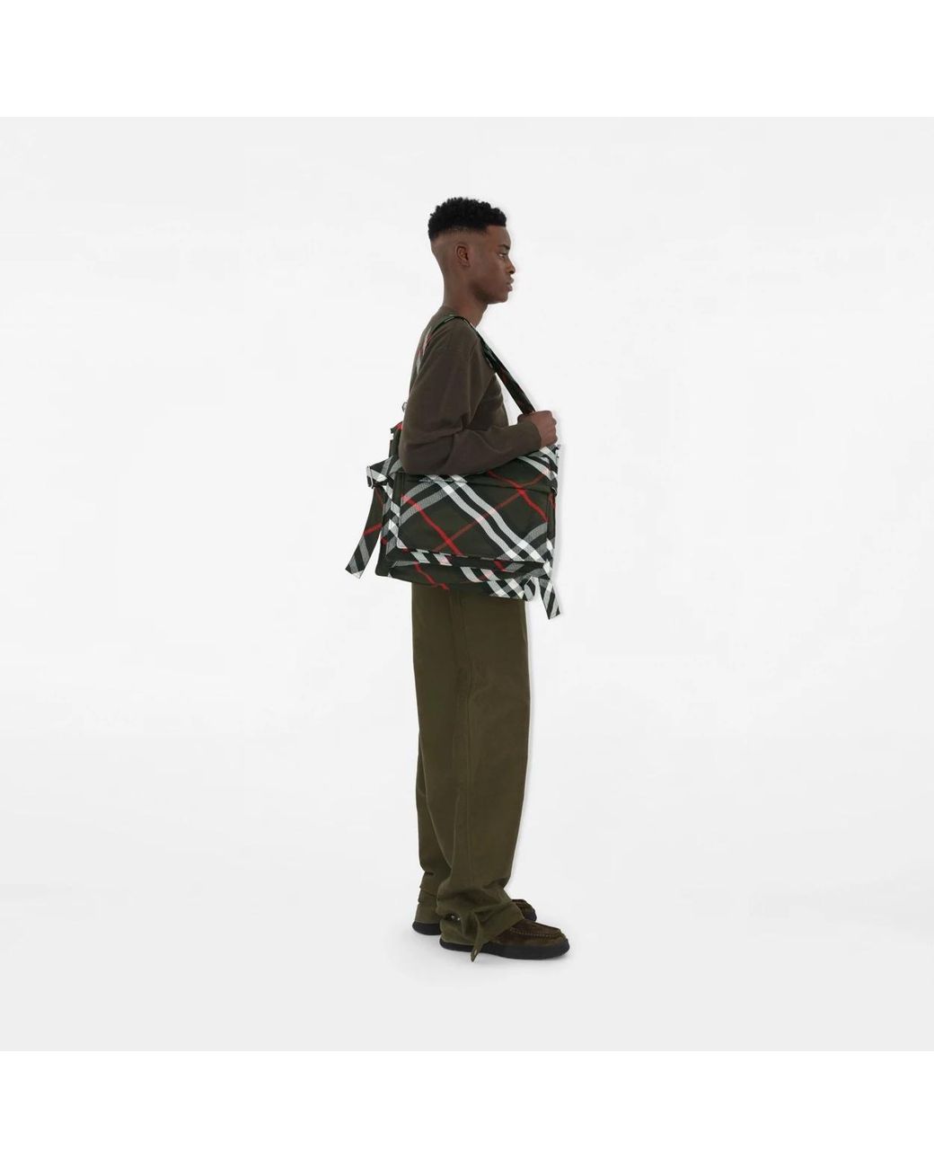 Burberry Green Medium Trench Tote Bag for men