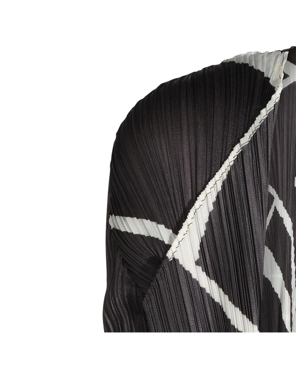 Pleats Please Issey Miyake Gray Pleats Please Issey Miyake Fold Line Cardigan