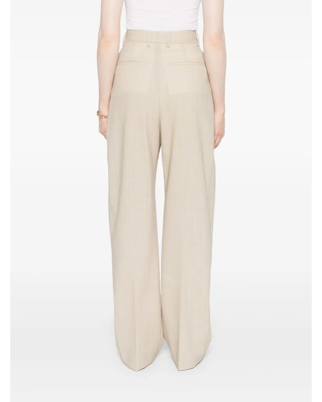 Wardrobe NYC White Pleated Trousers
