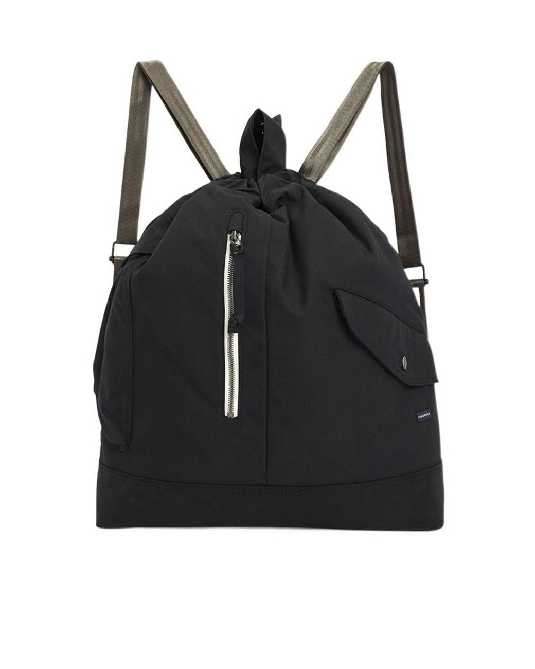 Nanamica Black Zippered Pocket Backpack for men