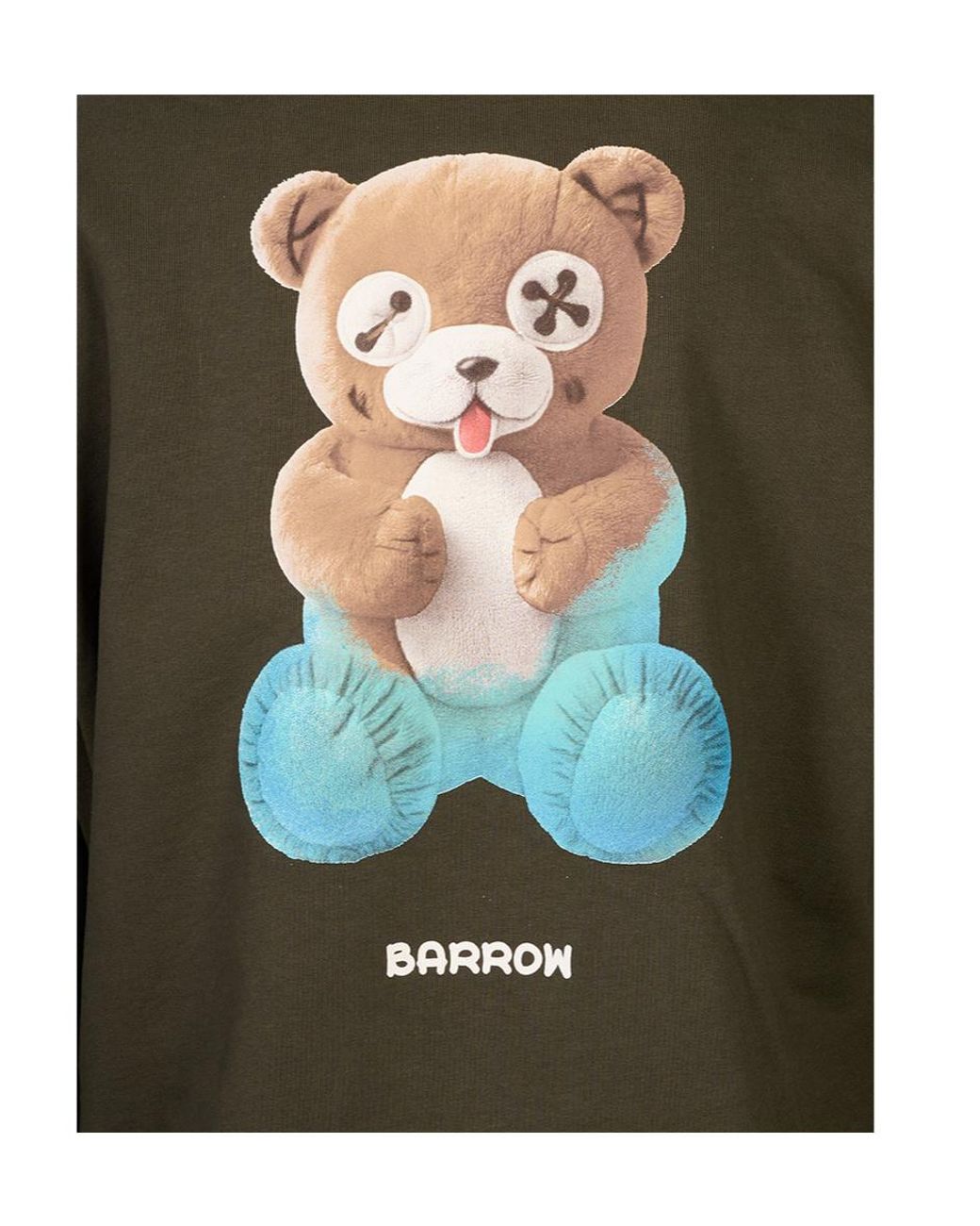 Barrow Green Teddy Bear Printed Hoodie for men