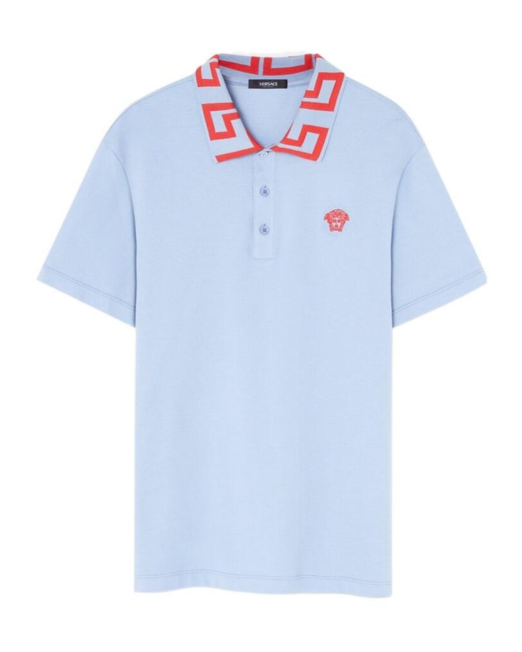 Versace Blue Meduda Polo Shirt for men