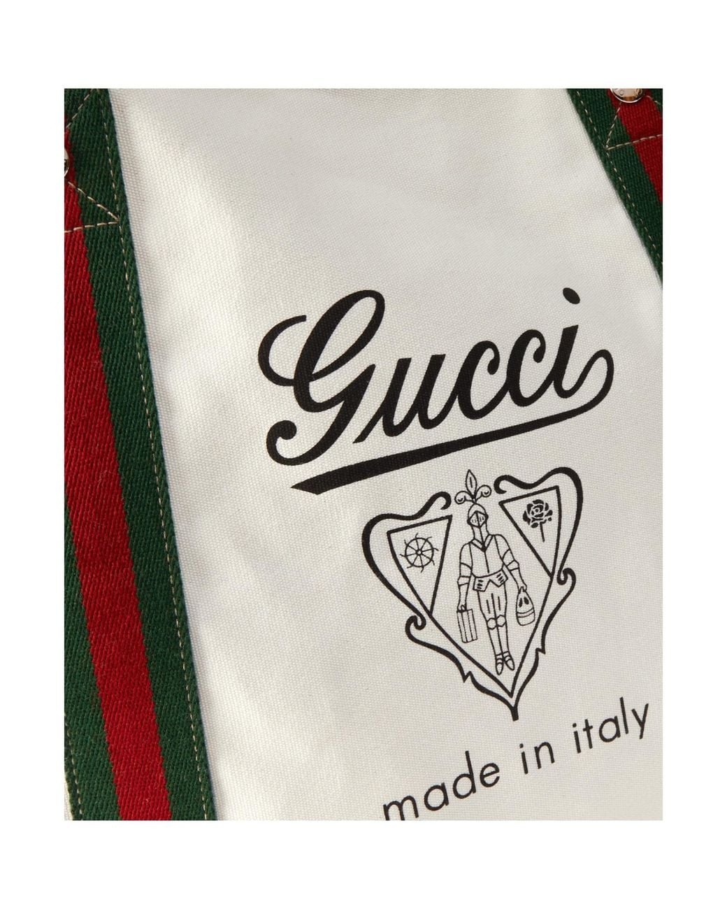 Gucci White Medium Web Canvas Bag for men