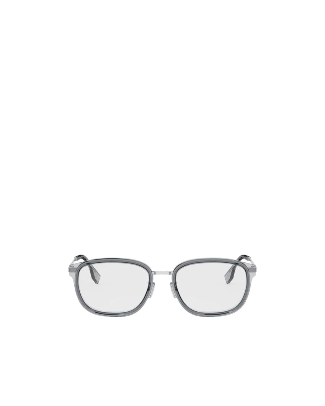 Fendi White Geometric Plano Mirror for men