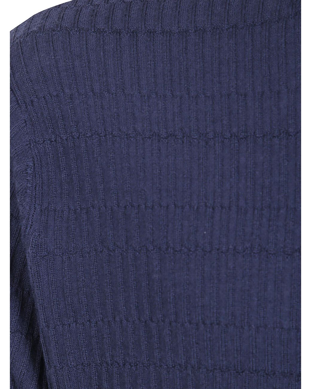 Emporio Armani Blue Short-Sleeved Crewneck Knitted Jumper for men