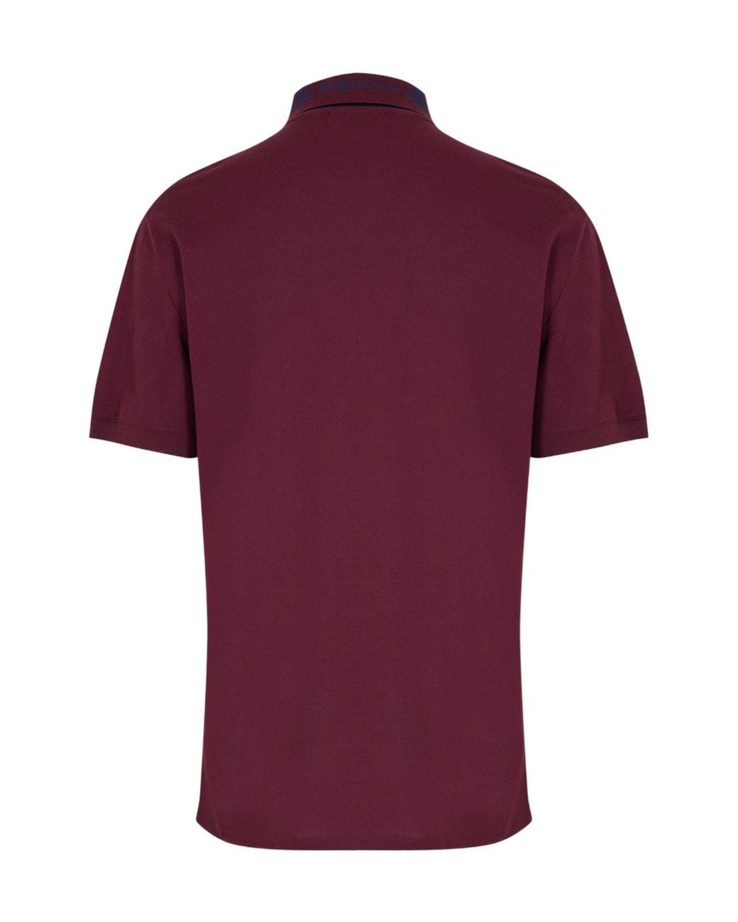McQueen Red Short-Sleeve Polo Shirt for men