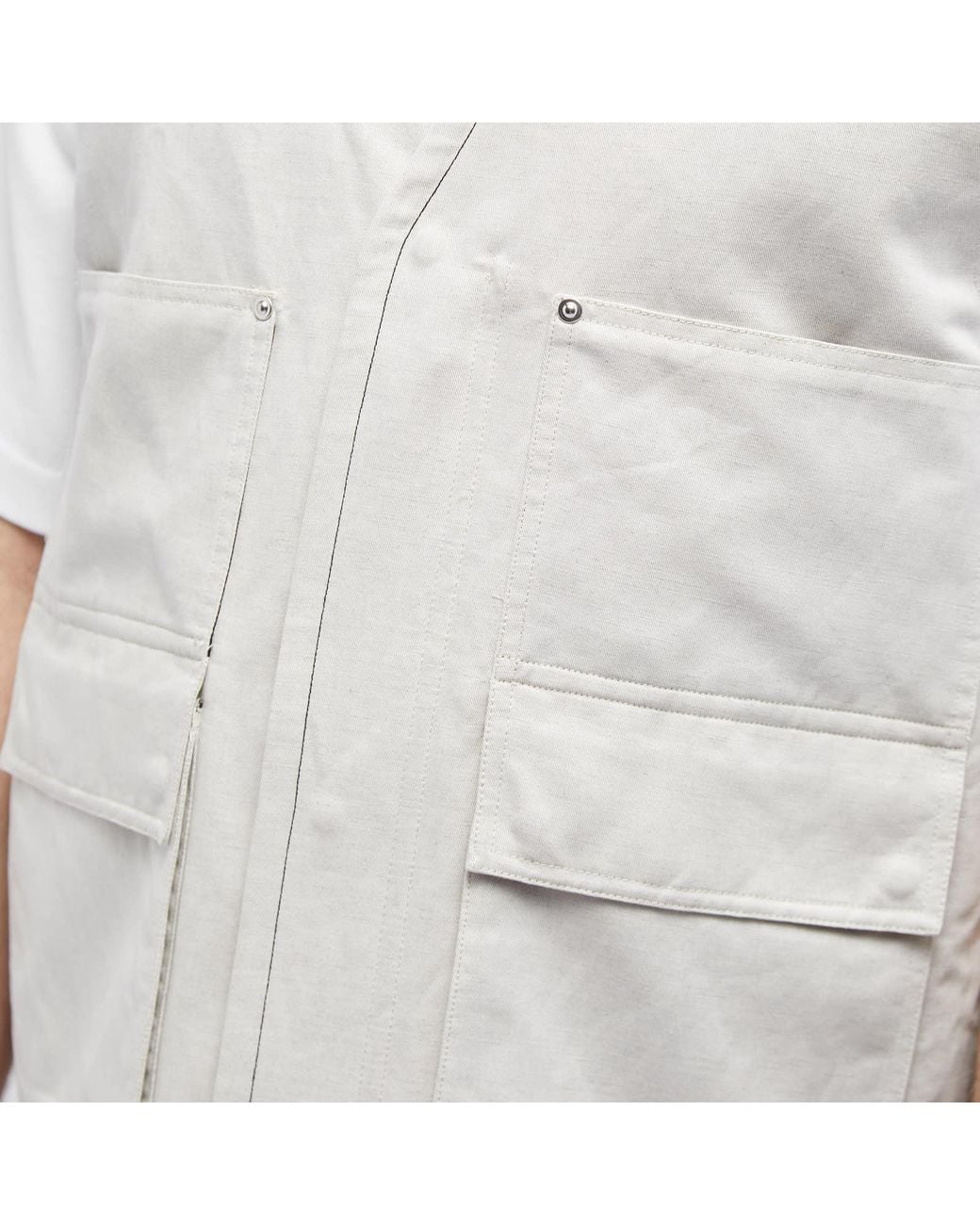 Helmut Lang White Sleeveless Vest for men