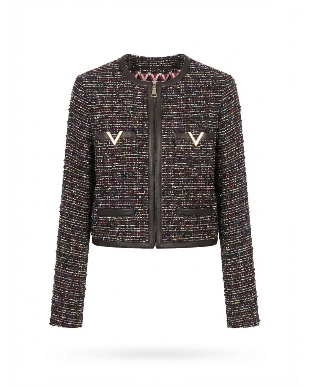 Valentino Gray Logo Casual Jacket