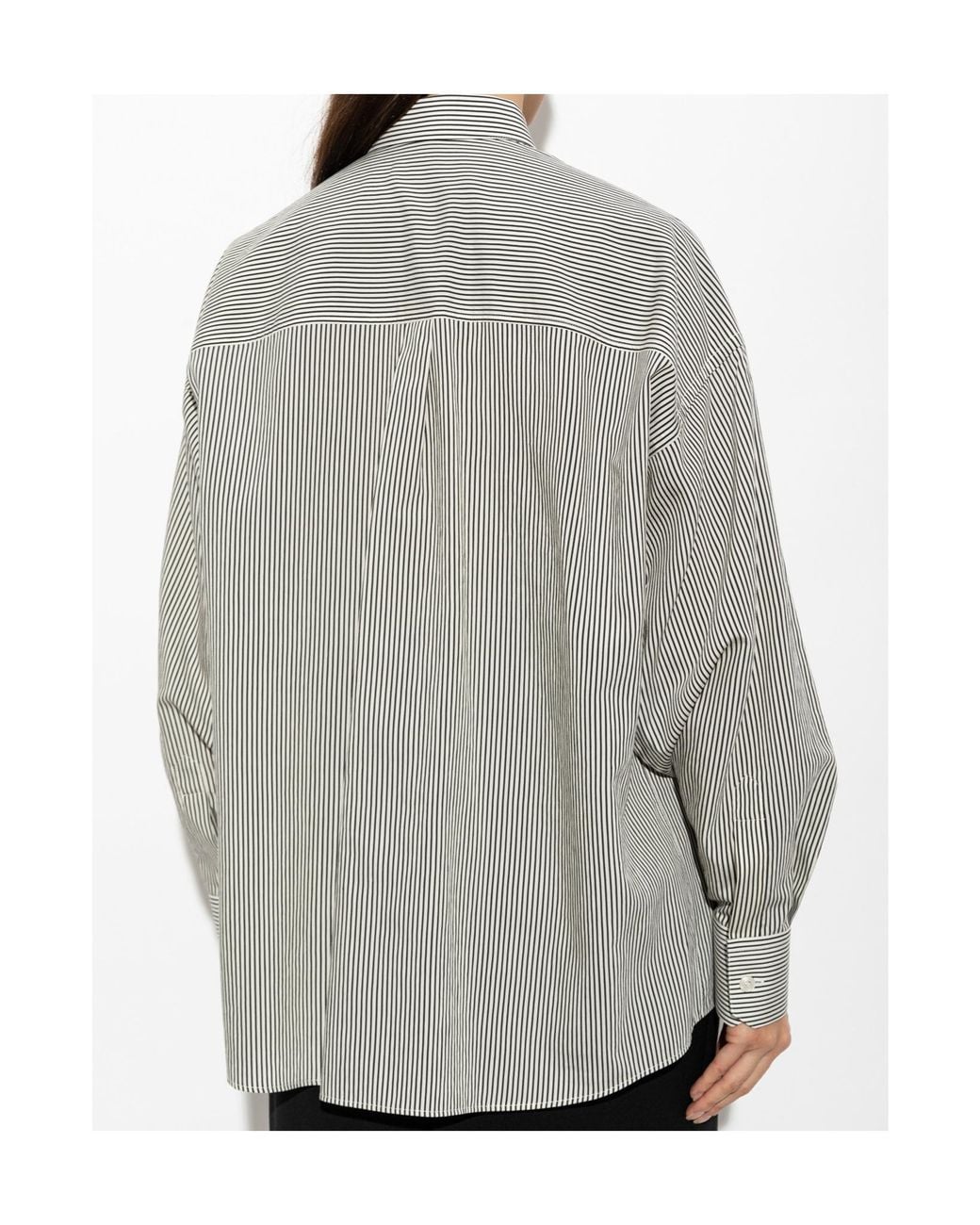 Dolce & Gabbana Gray Relaxed Striped Shirt