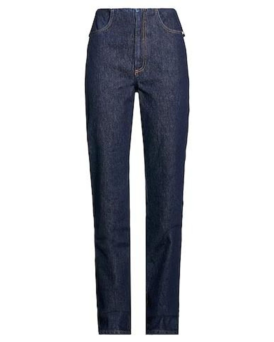 Sportmax Blue Dark Wash Straight-Leg Jeans
