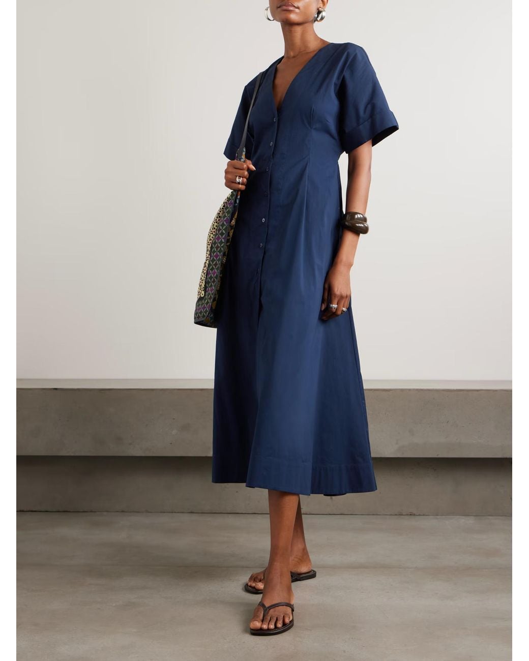 Staud Blue Elle Dress