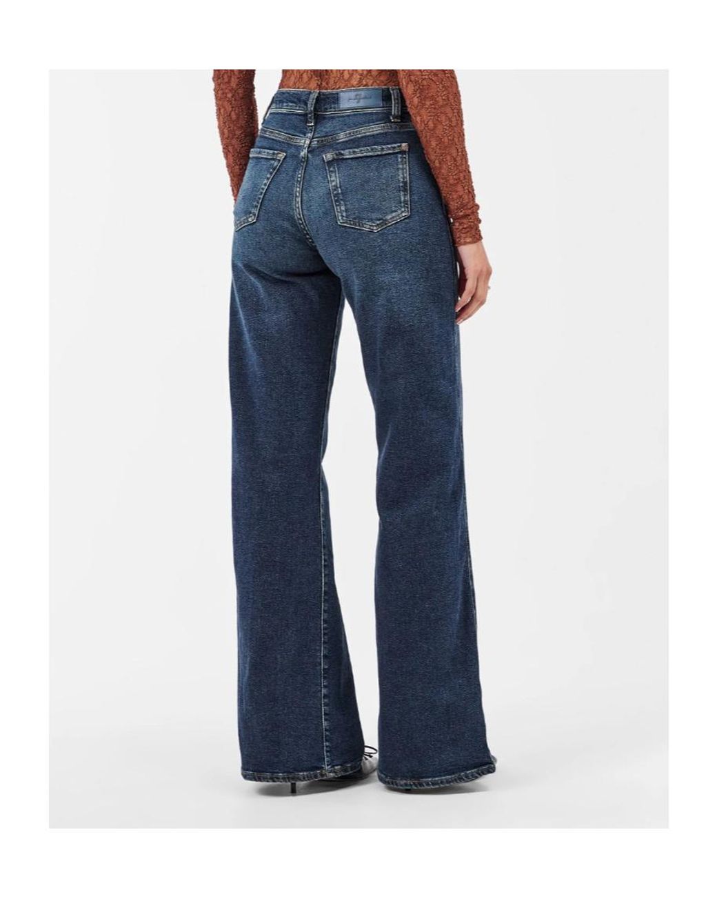 7 For All Mankind Blue Belt Loop Jeans