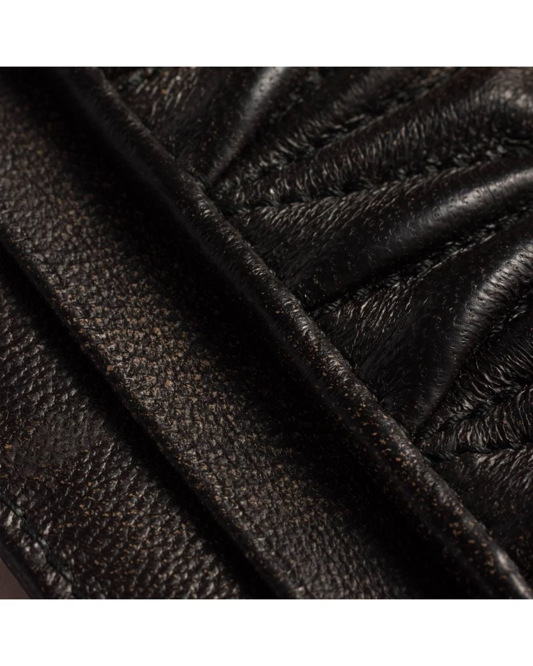 Miu Miu Black Matelassé Nappa Leather Card Holder