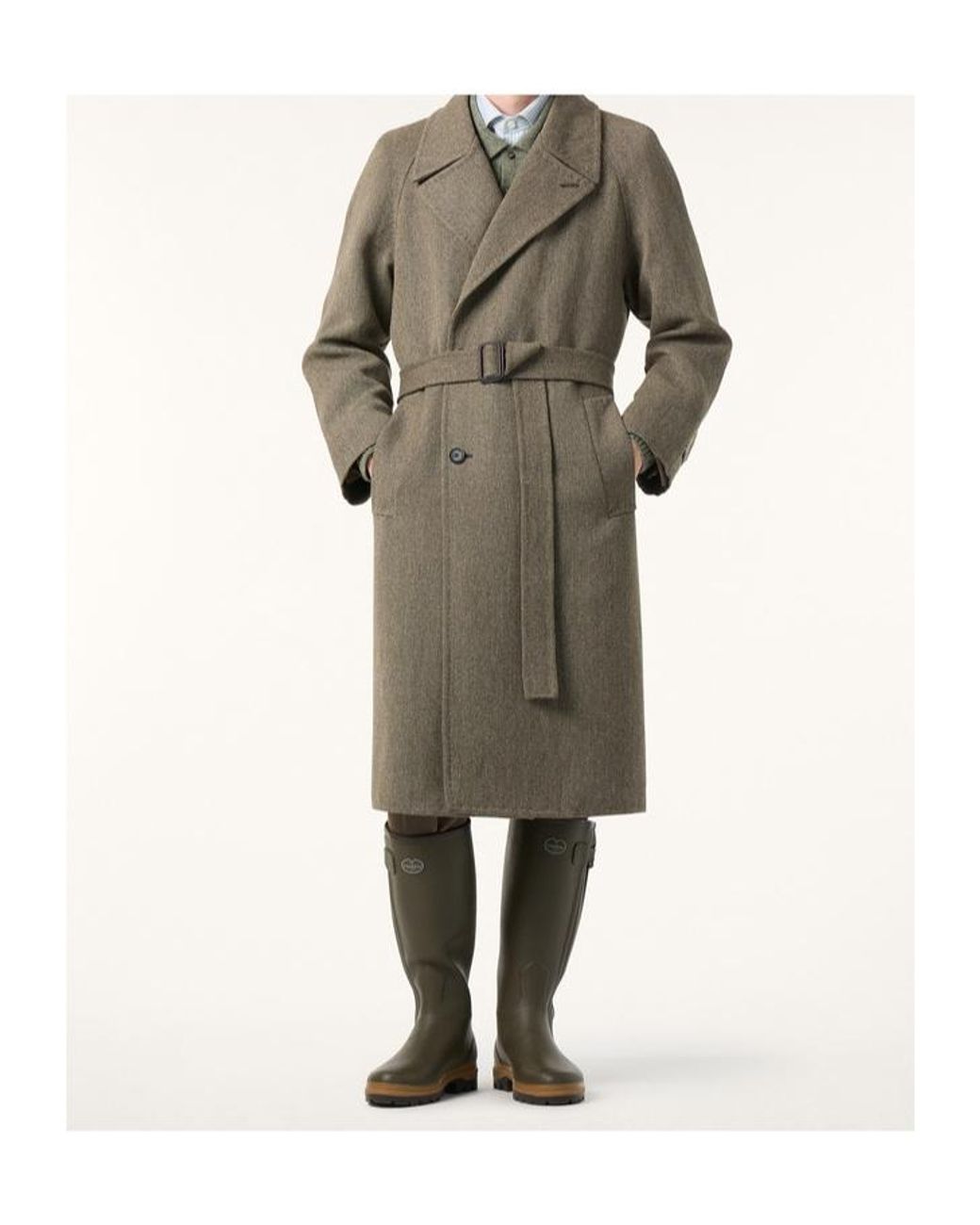 Loro Piana Gray Adrien Coat for men