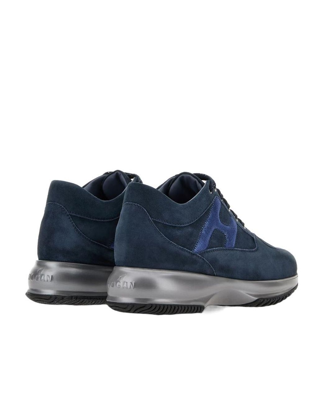 Hogan Blue Interactive Lace-Up Sneakers