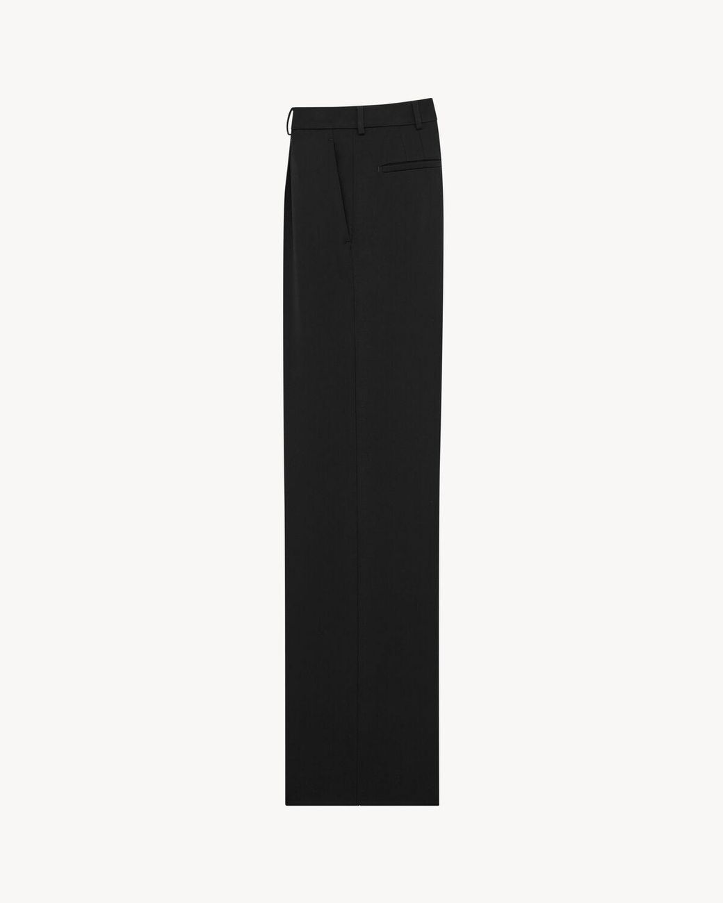 Saint Laurent Black Straight-Leg Wool Pants for men