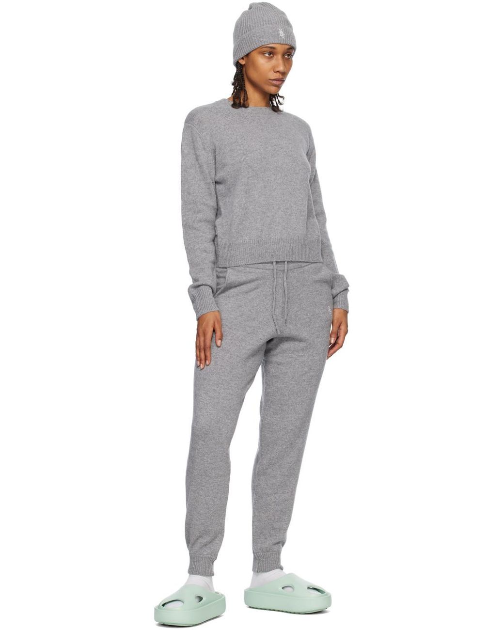Sporty & Rich Gray Long-Sleeve Knitted Jumper for men