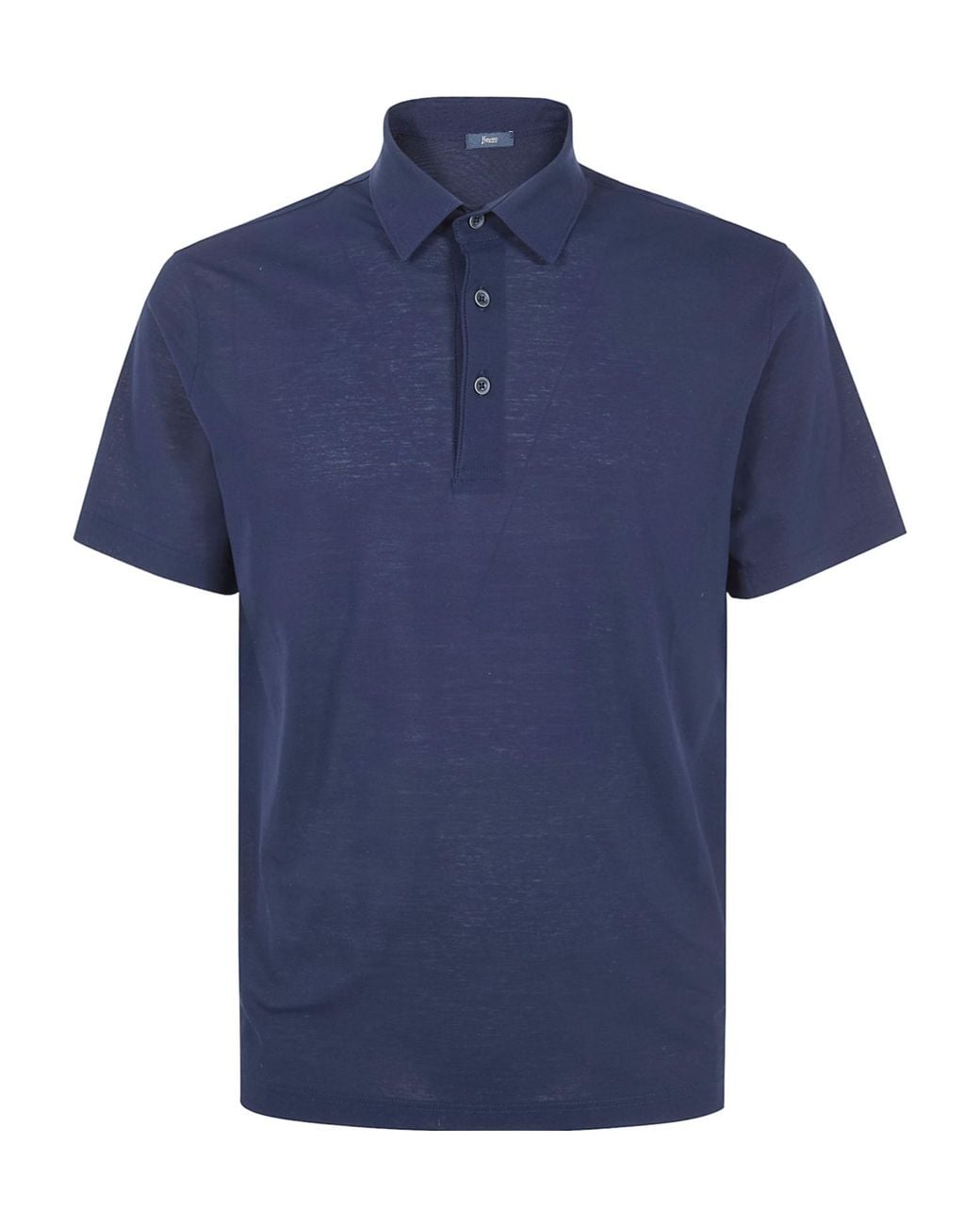 Herno Blue Logo Polo Shirt for men