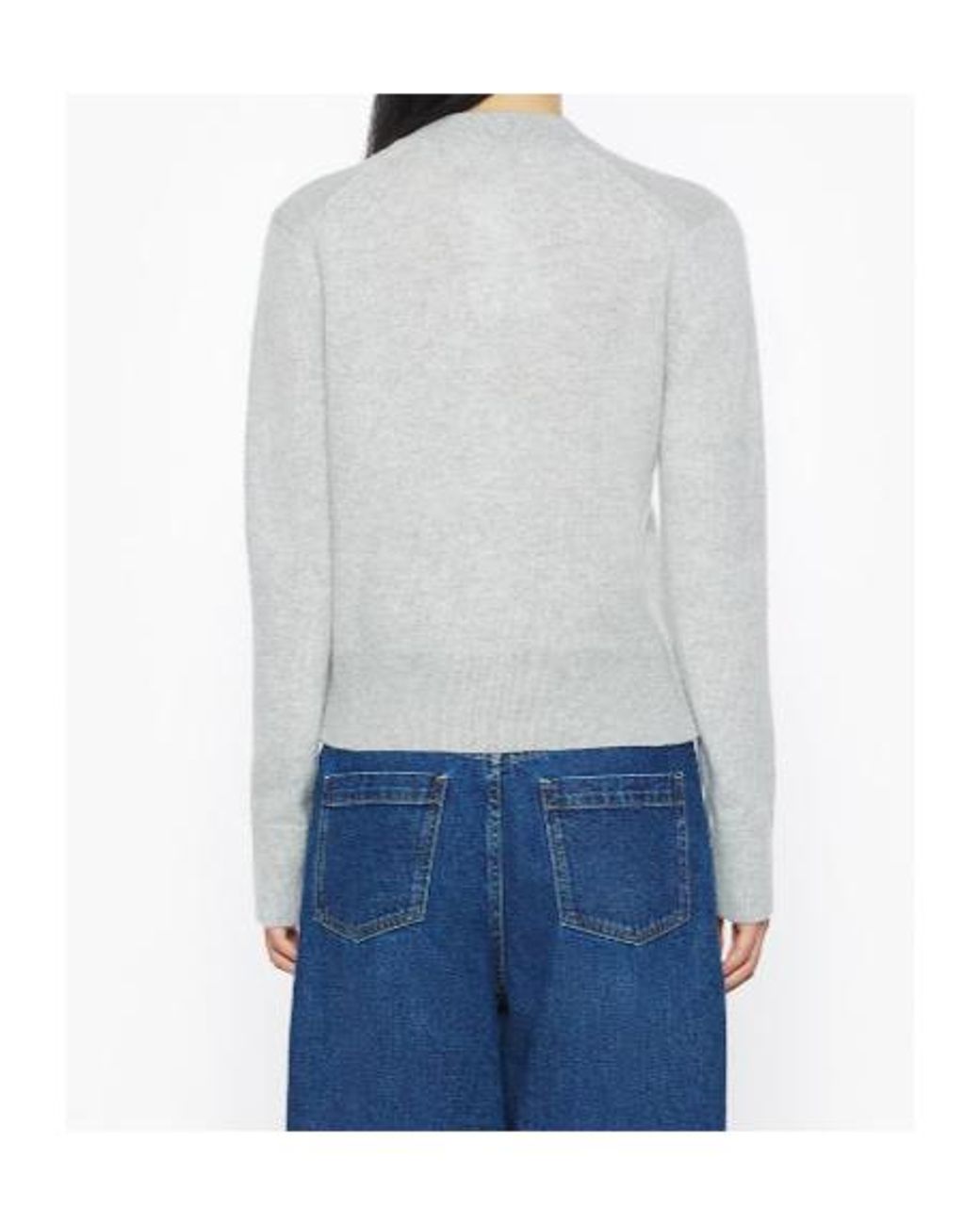 Maison Kitsuné White Maison Kitsuné Fox Patch Knitted Cardigan