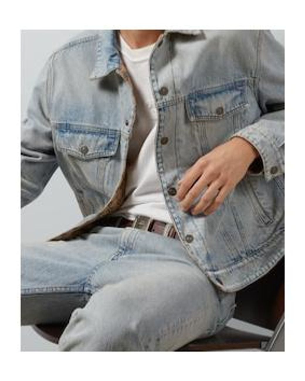 Gucci Blue Reversible Denim Jacket for men