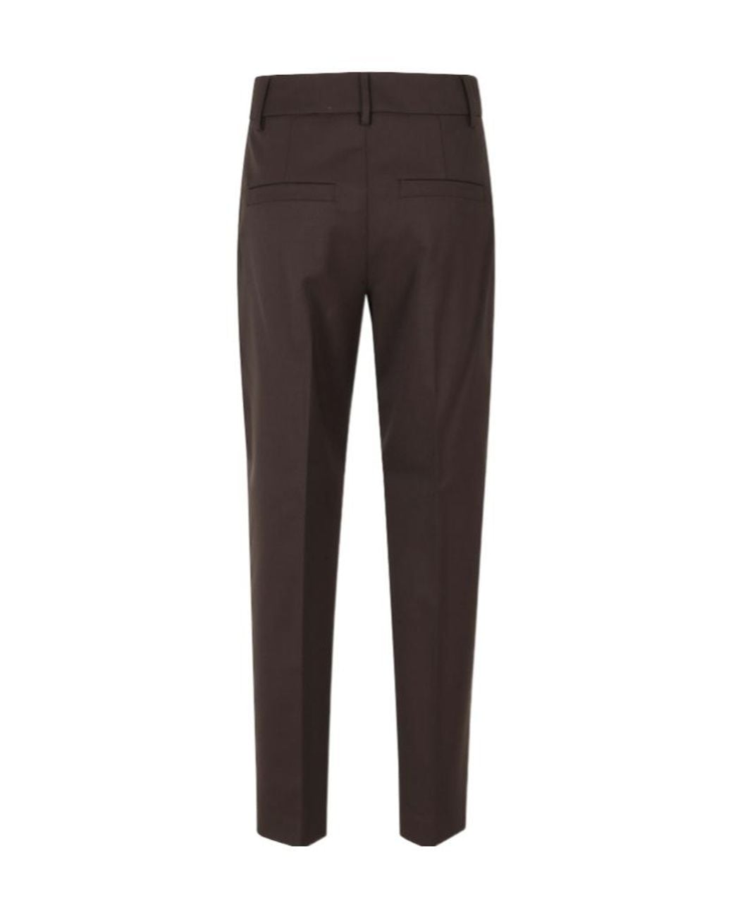 Seventy Brown Tapered Tailored Pants