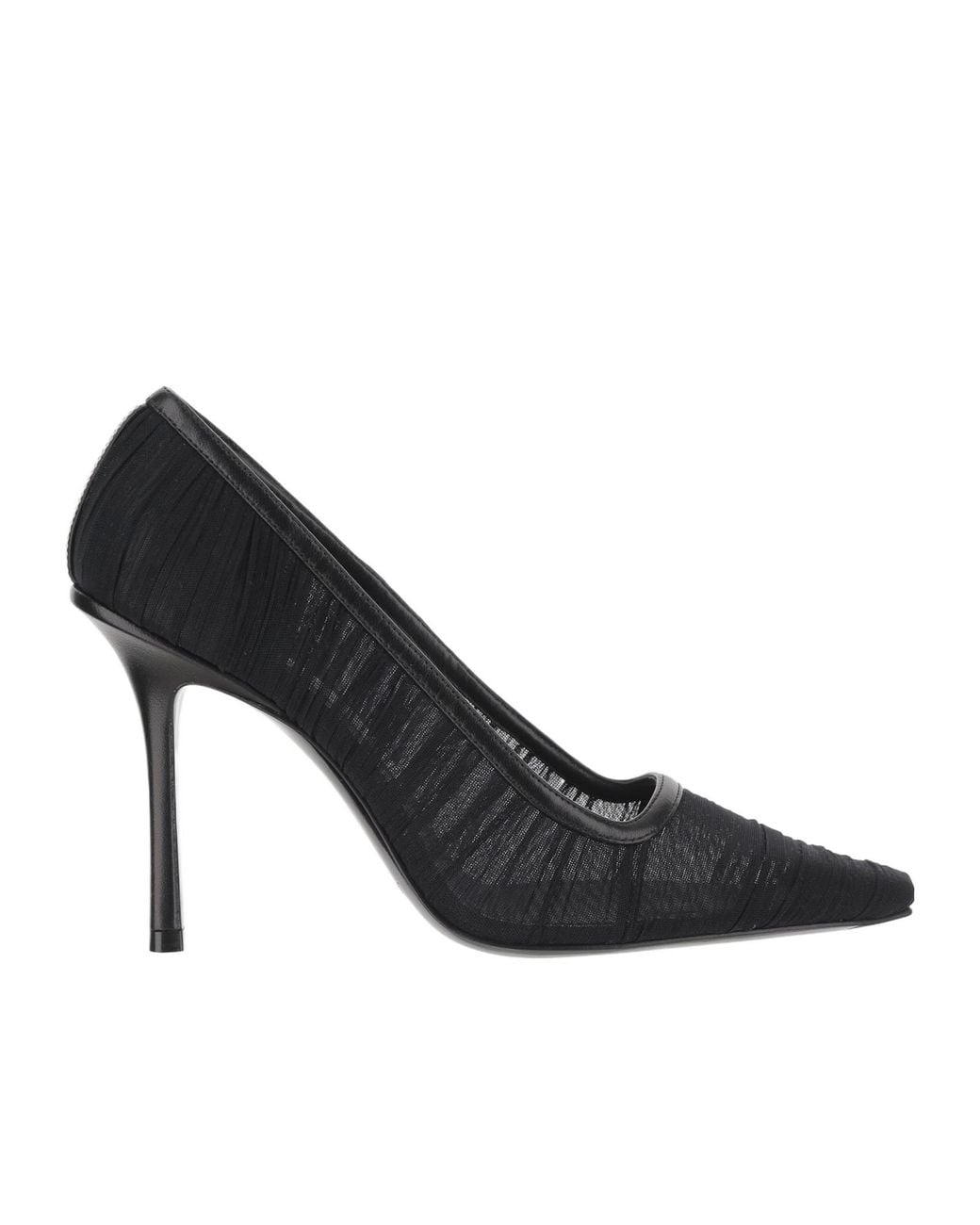 Jimmy Choo Black 100Mm Lotta Pumps