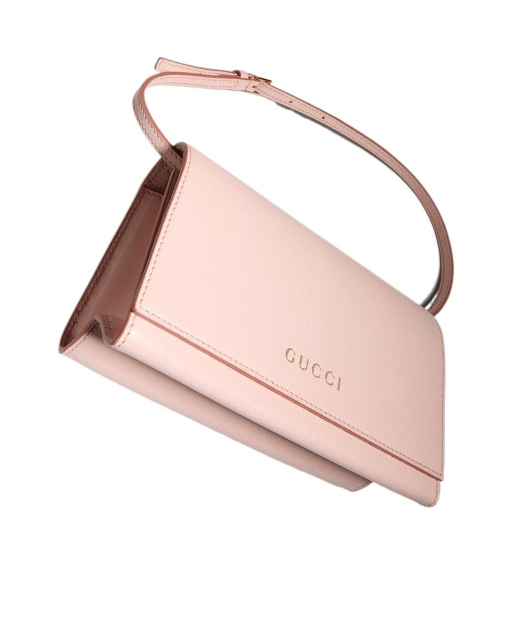 Gucci Pink Mini Pouch With Lettering