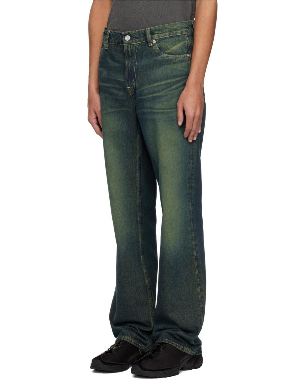 Our Legacy Green アワーレガシー 70Sカット ストレートフィットジーンズ for men