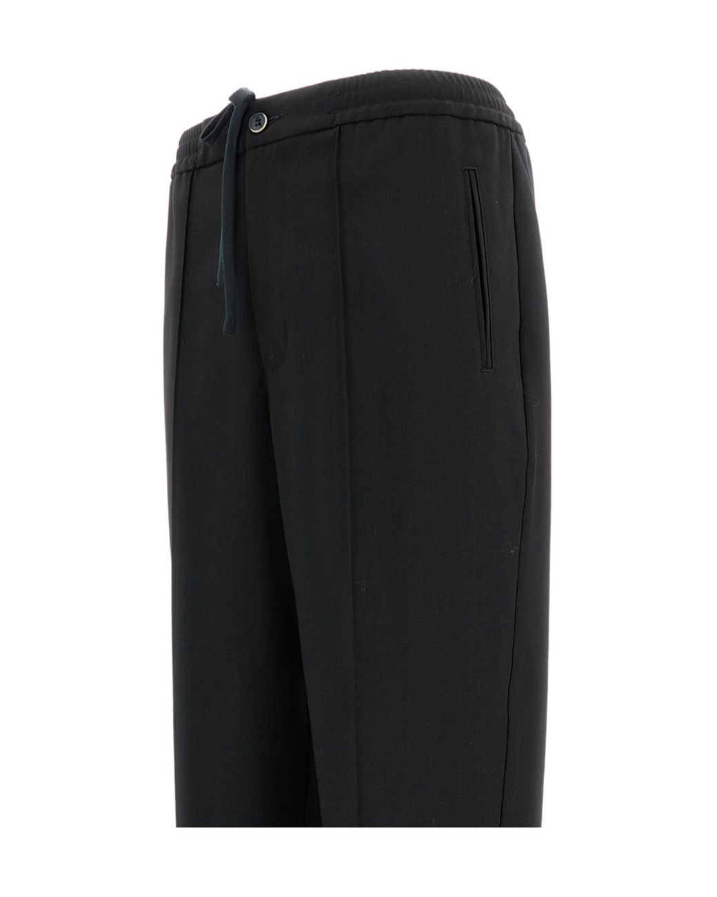 Barena Black Regular-Fit Jogger Pants for men